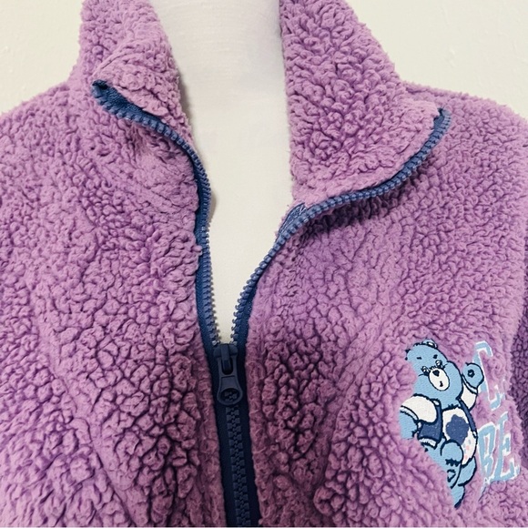 Grayson Threads Women XXL CARE BEARS Grumpy Bear Sherpa Full Zip Sweatshirt EUC - Picture 4 of 9